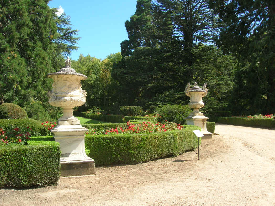 I Giardini del Palazzo di La Granja di San Ildefonso sono disseminati di Vasi