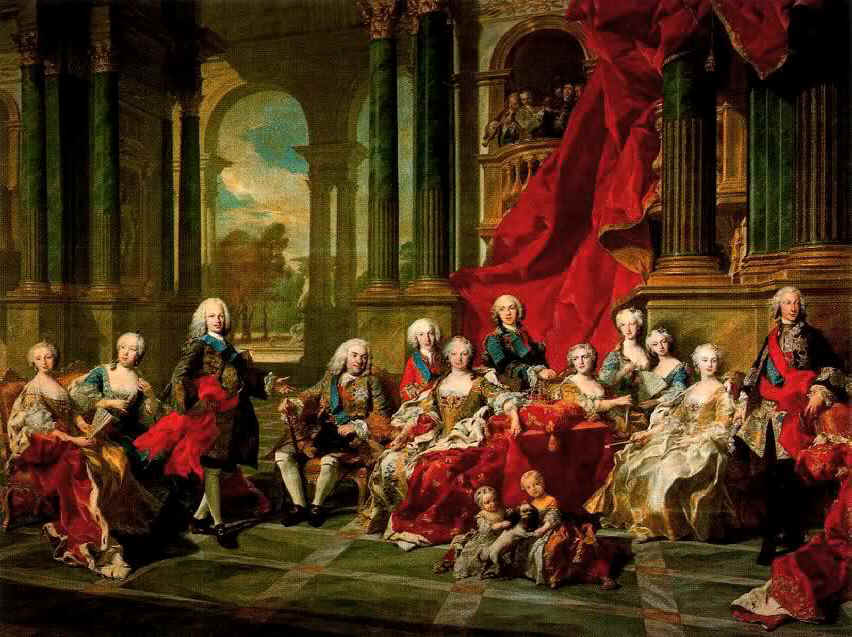 La Famiglia Reale Spagnola di Filippo V
