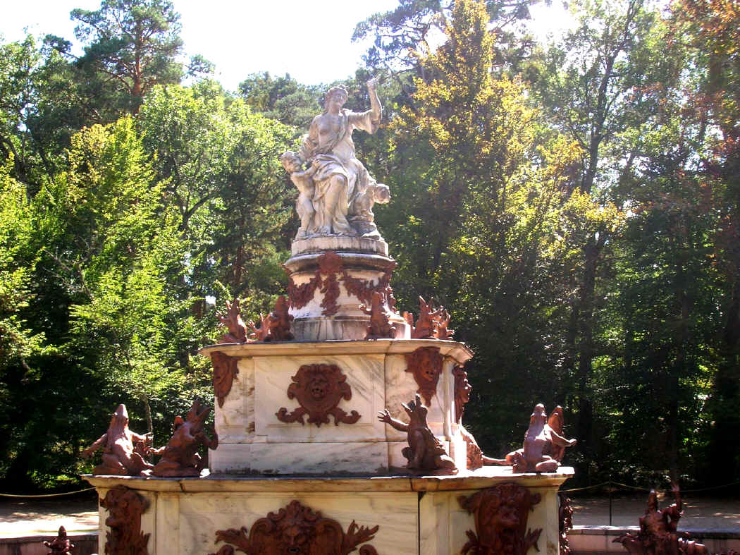 Particolare della Fontana di Latona a La Granja de San Ildefonso