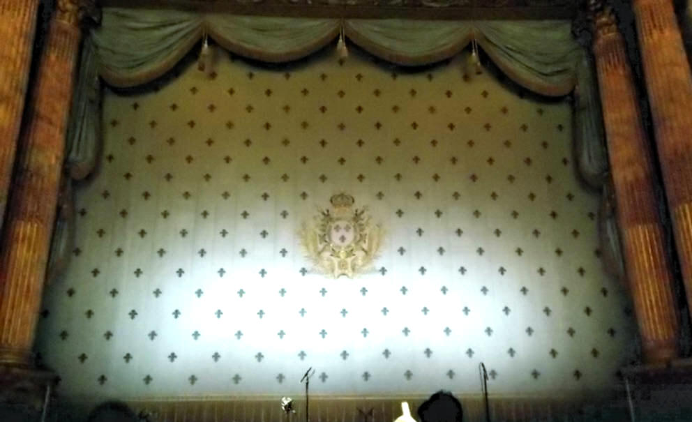Sipario calato dell'Opera Royale di Versailles