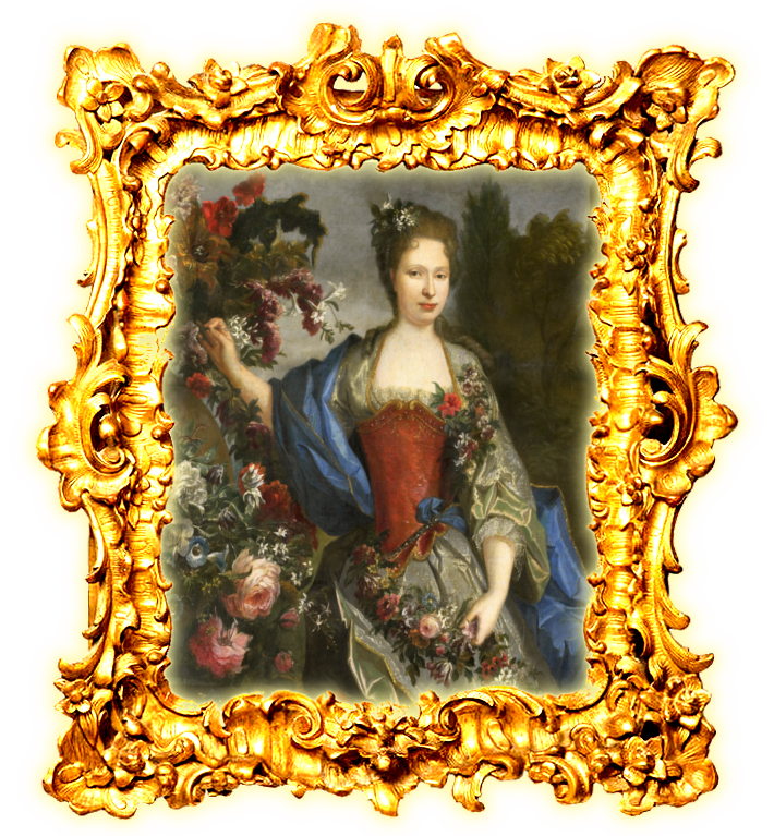 Elisabeth d'Orlans, 3 figlia del Reggente, ritratta come Flora