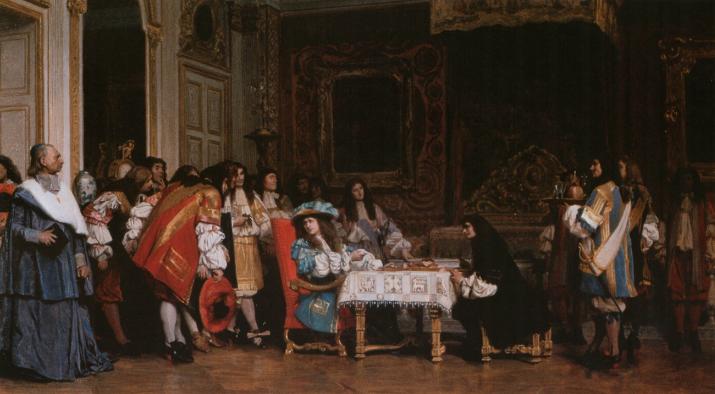 Luigi XIV riceve Moliere