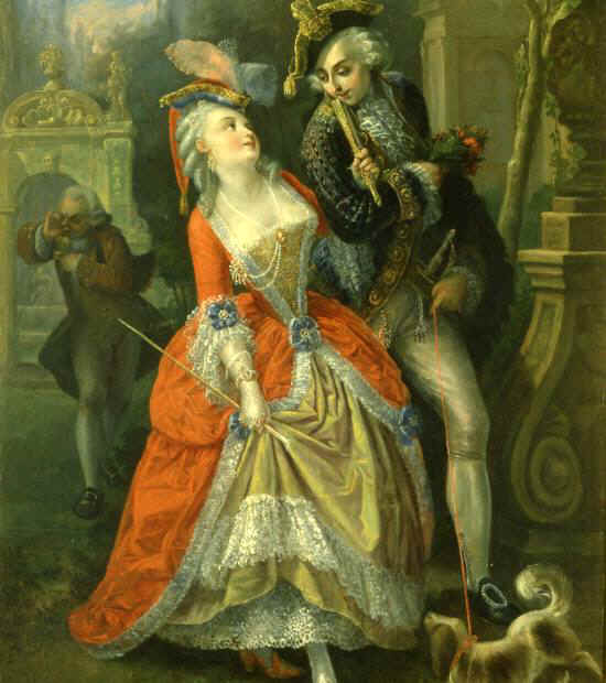 Dama con Cicisbeo