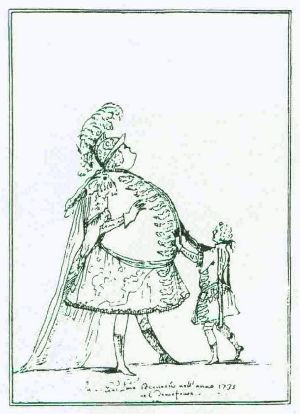 Bernacchi nel Demofonte di Schiassi, disegno di Antonio Maria Zanetti, Venezia 1735