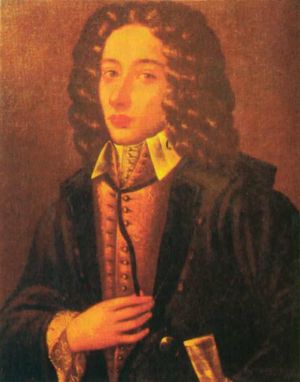 Ritratto attribuito a Pergolesi (notare la somiglianza con Alessandro Scarlatti da giovane)