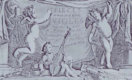 Frontespizio di  Pices de Violes, IV livre, Parigi 1717