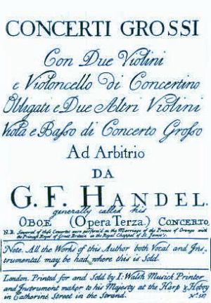 Frontespizio Concerti Grossi Opera Tre