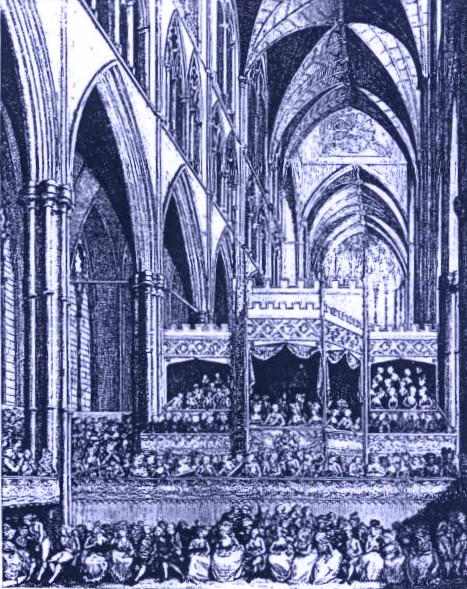 Esecuzione Messiah in Westminster Abbey in memoria di Handel 