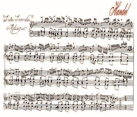 Seconda Suite per clavicembalo di Handel, 1720 