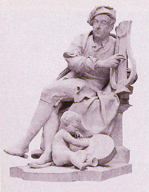 Statua by Louis Franois Roubiliac 1738 Vauxhall Gardens