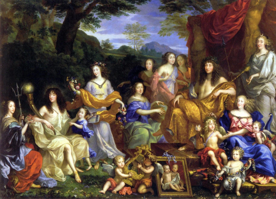 La Famiglia Reale nelle vesti di Dvinit dell'Olimpo