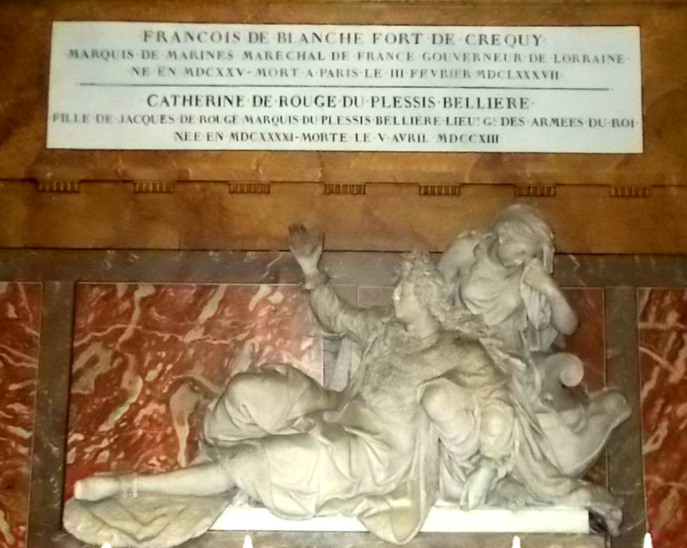 Monumento Funebrealla Famiglia de Crequi e dei Plessis-Beliére nella chiesa di Saint-Roch