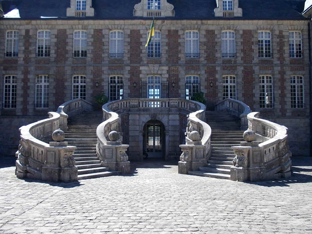Scala Courances del Palazzo - ispirata a Fontainebleau