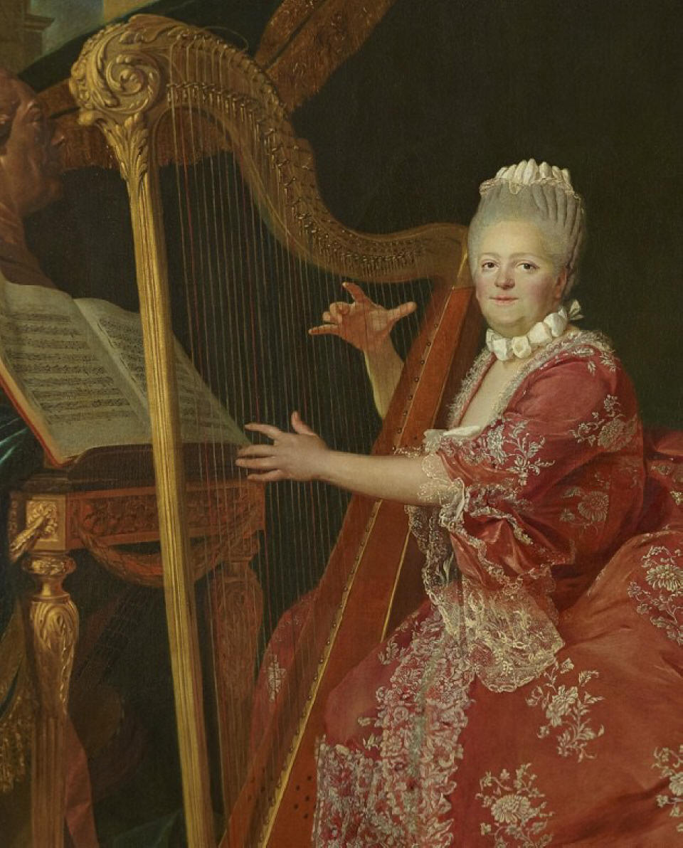 Madame Victoire esperta d'arpa oltre che del clavicembalo