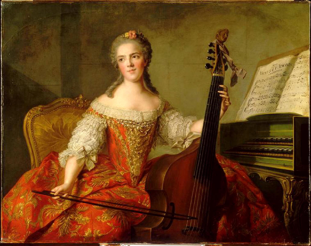 Henriette suona alla viola da gamba