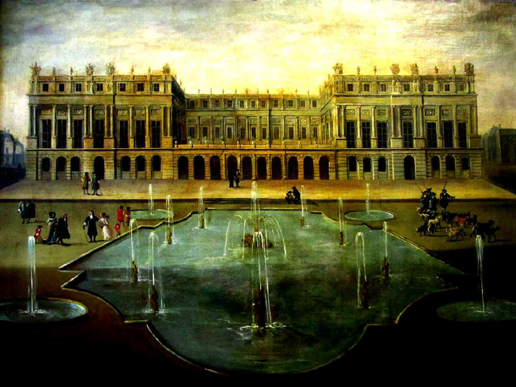 Versailles nel 1675 - Al posto della Galleria degli Specchi si ergeva una Terrazza