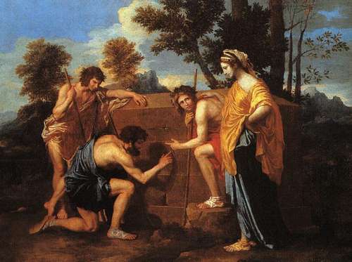 I Pastori dell'Arcadia: Et in arcadia ego, di Poussin