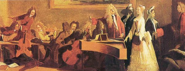 Prove per un'opera, di Marco Ricci - Haym  al cembalo