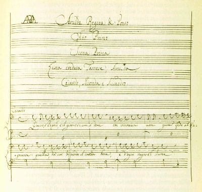 partitura di Arsilda, regina di Ponto