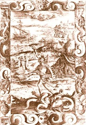 Il mito di Semele, incisione 1585