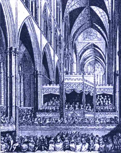 Esecuzione Messiah in Westminster Abbey in memoria di Handel
