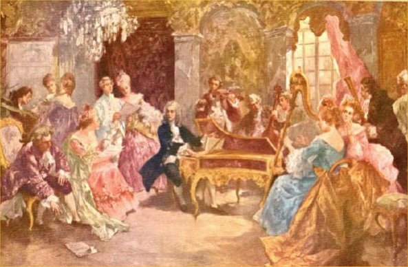 Handel al cembalo con i suoi collaboratori