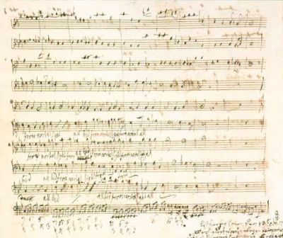 Partitura del Jephtha