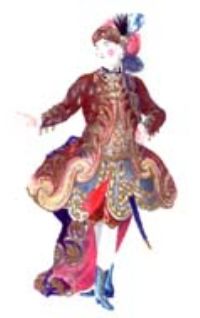 Costume di Arsace da Rosmira fedele di Vivaldi
