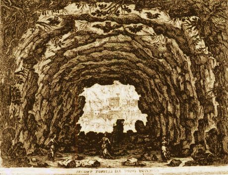 Torelli: scena da Venere Gelosa, 1643